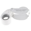 Unique Bargains 40X Teardrop Shape Folding Jewelry Repair Loupe Magnifying Glass Silver Tone