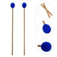 thumbnail image 6 of HAMPPLIES 1 Pair Blue Wooden Marimba Mallet for Percussion Instrument .8X1.8in, 6 of 8