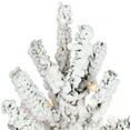 thumbnail image 7 of Northlight Pre-Lit Medium Flocked IPT Artificial Garden Christmas Tree - 7.5' - Warm White LED, 7 of 7