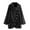 Black, variant on Aoochasliy Ladies Tops Long Sleeve Clothes Casual Solid Turtleneck Big Pockets Cloak Coats Vintage Oversize Coats