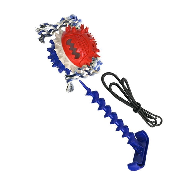 Methold Juguete universal para mascotas, juguete con sonido para la dentición, juguetes portátiles para practicar, entretenimiento, juegos deportivos Suministros para perros Azul Methold PT004352-02B