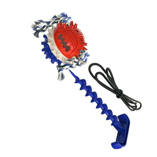 Greeniant Juguete universal para mascotas, juguete con sonido para la dentición, juguetes portátiles para practicar, entretenimiento, juegos deportivos Suministros para perros Azul Greeniant PT004352-02B