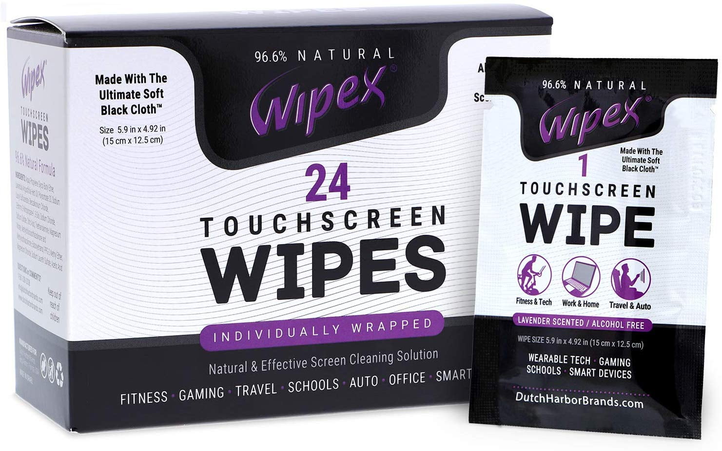 Wipex AlcoholFree Touchscreen Cleaning Wipes for LED, LCD, Fitness