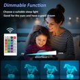 thumbnail image 2 of Lámpara 3D Illusion Okiyid Horse Night Light, 16 colores, mando a distancia, 2 of 7