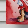 thumbnail image 4 of Bloodhound My Valentine House Flag 28 in x 40 in, 4 of 7