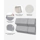 thumbnail image 4 of SONGMICS Juego de 4 Cajas de Almacenamiento con Tapas, Cubos de Almacenamiento con Cierres Magn&eacute;ticos, Apilables, Marco de Metal, para Ropa, Libros, Gris MRLB22GY, 4 of 9