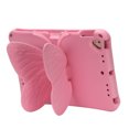 thumbnail image 3 of Dteck for iPad 6th Generation / 5th Generation Case for Kids, Cute Butterfly Shockproof EVA Foam Super Protection Rotating Stand Cover for 9.7" iPad Air/Air 2/iPad 2018/2017,Pink, 3 of 5