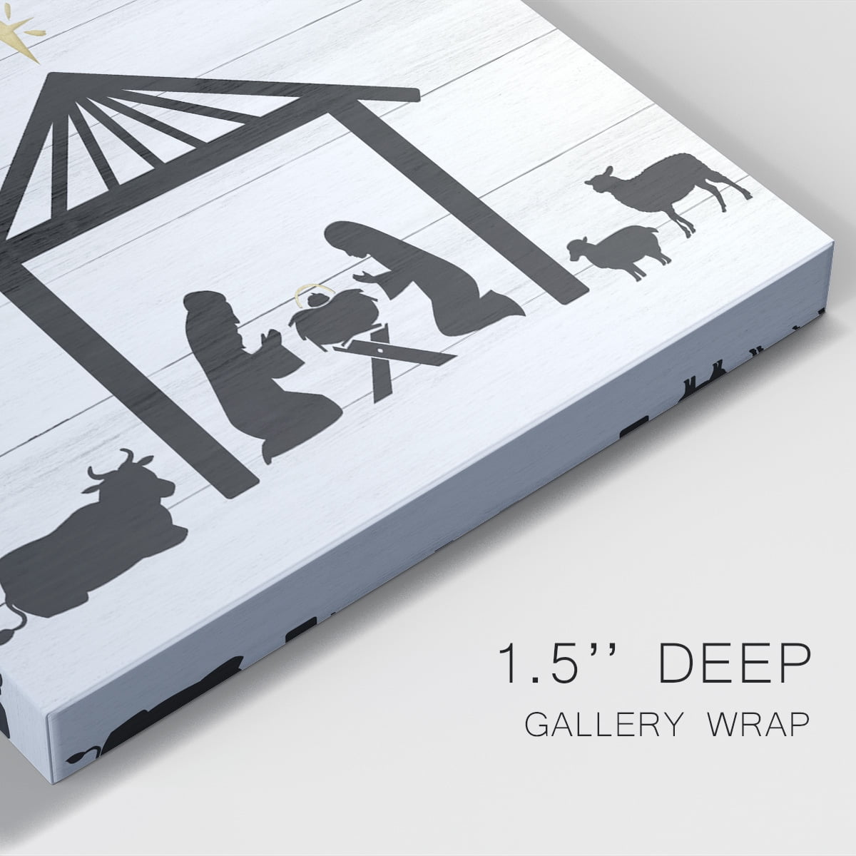 The Savior is Born Premium Gallery Wrapped Canvas - Ready to Hang