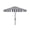 Black/White, variant on Safavieh Elsa 11' Market Crank Round Patio Umbrella, Black/White
