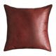 thumbnail image 1 of Funda de almohada vintage de piel sintética marrón café, 45 x 45 cm, 1 of 2