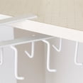thumbnail image 2 of Roofei Cup Holder Under Cabinet - Extra Large Hook Distance, 8 Hook Coffee Cup Mug Holder for Kitchen （white）, 2 of 5
