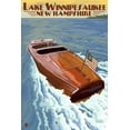 thumbnail image 2 of Art.com Lake Winnipesaukee, New Hampshire - Chris Craft Boat Art Print by Lantern Press, 12" x 18", 2 of 4