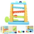 thumbnail image 2 of BESTSKY Ball Drop Toy Set for Kids Learning Tower Ramp with Hammer, 2 of 4