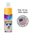 thumbnail image 4 of Samoyed Hippie Dawg Hugger for Ultra Slim Cans 4 in x 6.5 in, 4 of 5