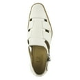thumbnail image 6 of LIBERTYZENO Mens Fisherman Lizard Print Genuine Leather Buckle Closure Casual Closed Toe Sandals Adam Cream 11, 6 of 9