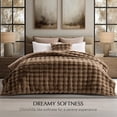 thumbnail image 6 of EverGrace Ultra Soft Luxury Fluffy Faux Rabbit Fur Throw Blanket, Thick Warm Bubble Throw for Bed, Cozy Plush Reversible Blankets for Couch, Chair, Sofa, Natural Tan, 90x90 Inches, 6 of 8