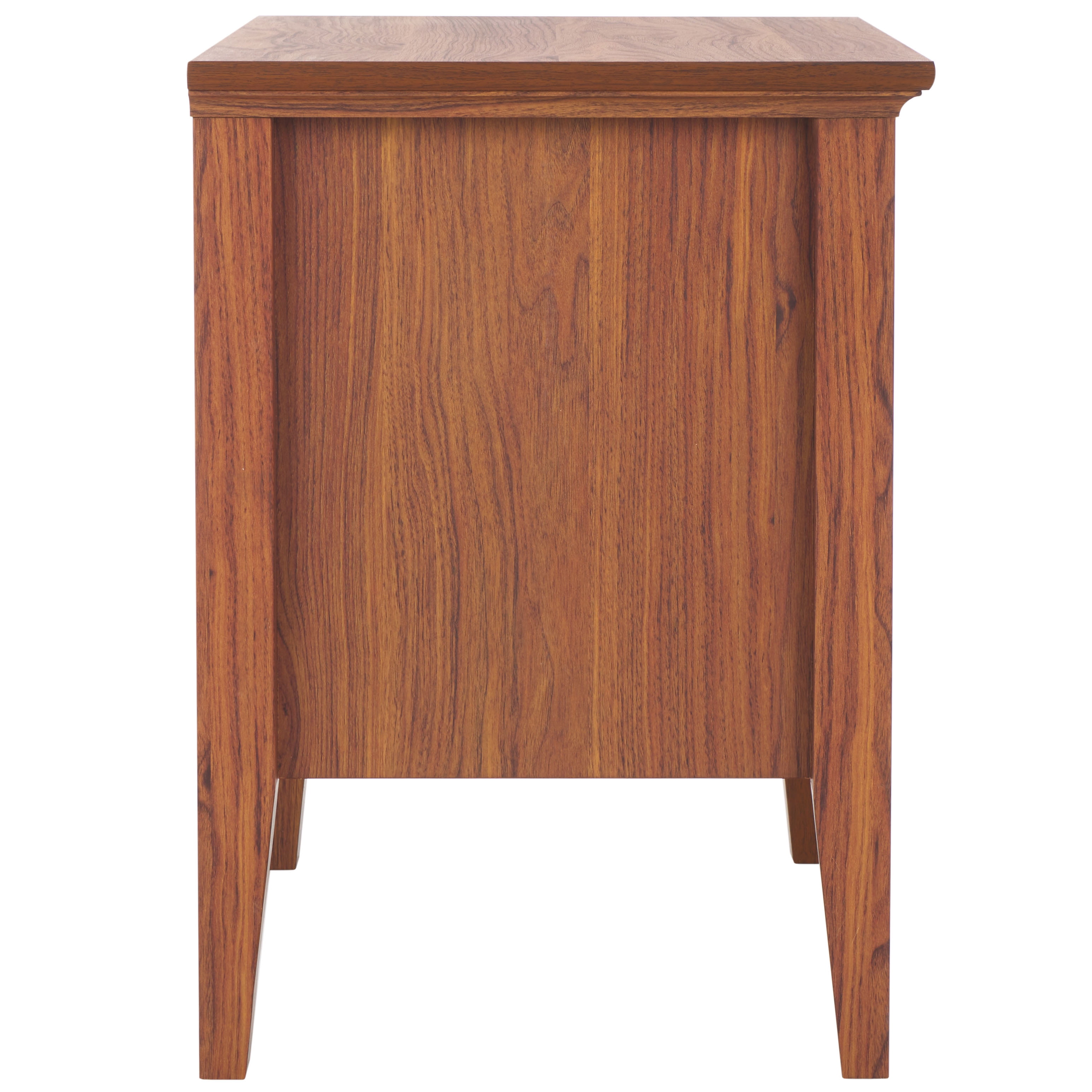 SAFAVIEH Sondra Traditional 2 Drawer Nightstand,Walnut/Gold