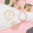 thumbnail image 5 of RODSHAKE 3pcs Shirt Tie Clips Scarf Clips T-Shirt Knot Rings Decorative Scarf Buckle Shawl Rings Waist Clips Fashion Clothes Accessories, 5 of 8