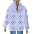 thumbnail image 4 of Mercatoo Girls Cute Heart Hooded Pullovers C𝐚ndy Color Trendy Casual Sweatshirts Kids Fall Comfortable Long Sleeve Hoodies, 4 of 7