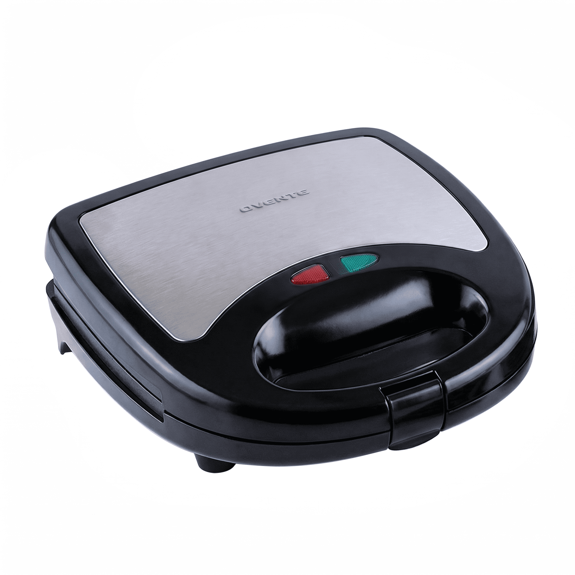 OVENTE 3 in 1 Electric Sandwich Maker, 750W Non-Stick Plates, Black GPI302B | Panini Press Grill and Waffle Iron Removable Set , Perfect for Grilled Cheese, Tuna Melts, Burgers, Steaks and Snacks