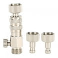 thumbnail image 3 of Laiton, Robuste, 3pcs, Raccord d'Aérographe, Connecteur d'Aérographe, pour Compresseur d'Air, Tuyau d'Aérographe,, 3 of 8