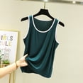 thumbnail image 1 of Débardeurs Modal d'Été Col Rond Grande Taille Couleur Unie camis Vêtements d'Intérieur Sans Manches Vêtements pour Femmes, 1 of 5