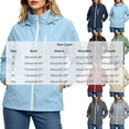 thumbnail image 3 of vdgthytj Womens Rain Jacket Windproof Drawstring Hooded Jackets Lightweight Waterproof Solid Travel Hiking Outwear with Pockets(Large,Gray), 3 of 7