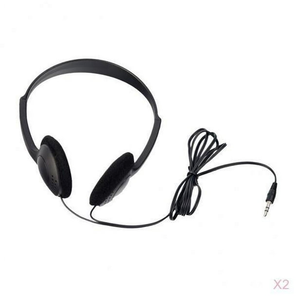 2 Auriculares Estéreo con Cable de 3,5 Mm para Teléfonos Móviles, Teléfonos Inteligentes, Reproductores de MP3