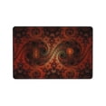 thumbnail image 2 of Fractal Abstract Spiral Particles Rugs Doormat, Non-Slip Machine Washable Carpets Floor Door Mat , 36" x 24", 2 of 6