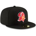 thumbnail image 2 of Men's New Era Black Tampa Bay Buccaneers Omaha Throwback 59FIFTY Fitted Hat, 2 of 4