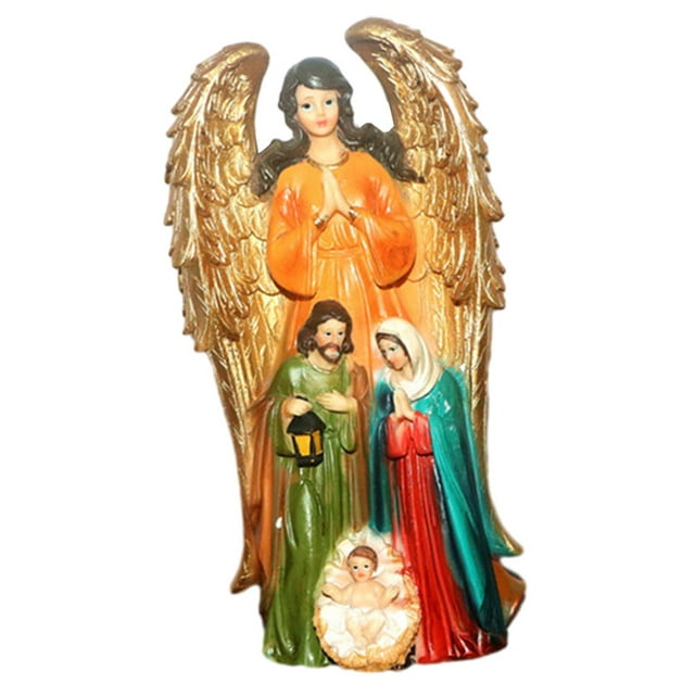 GROWTH TANK Ensemble de Figurines de Naissance de Jésus, Collection Famille Sainte, Cadeaux Miniatures