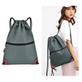 thumbnail image 5 of Vjnyvs Drawstring Backpack Water Resistant Drawstring Bags for Men Women Sackpack, 5 of 7