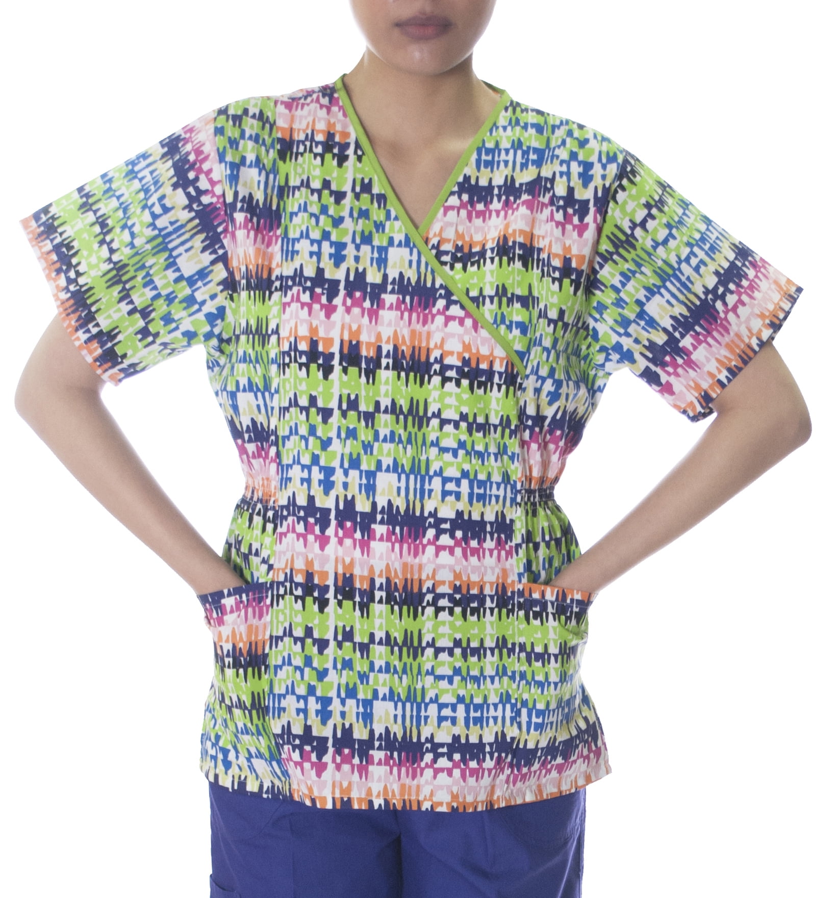 Download Sherly Uniforms - Sherly Uniforms Women's Mock Wrap Elasic ...