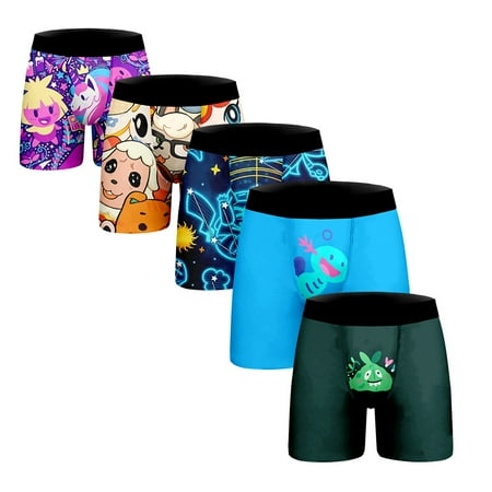 

Men s Underwear Boxer Briefs Pack Soft Breathable short Underwear Unique anime pattern Trunks unique gifts for boyfriend Sizes 2XS-6XL