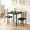 black, variant on 3-Piece Modern Dining Set,Space Saving Dinette for Kitchen,Dining Room,Small Space,Dining Table for 2,Kitchen & Dining Room Set