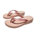 thumbnail image 3 of Zapatillas de cuña de color sólido de verano en línea de moda para mujer, ropa de calle, estilo casual, zapatos de playa para la playa, 3 of 6