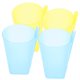 thumbnail image 3 of 4 piezas de vasos para beber de color caramelo, prácticos vasos con pajita de gran capacidad para niños (verde, rosa, azul y amarillo), 3 of 5