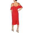thumbnail image 2 of Rachel Roy Womens Off The Shoulder Midi Dress, Red, X-Large, 2 of 2