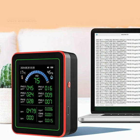 yaaqii 18 in 1 Air Quality Monitor Multifunctional Carbon Dioxide Level ntroller