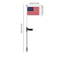 thumbnail image 3 of Qocolhg Solar Lights Outdoor Waterproof, 4th of July Decorations Solar Flag Pole Light Flagpole Light Upgrade Solar Outdoor Dusk To Led Solar Lights Outside House Garden Yard American Flags Decor, 3 of 8