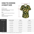 thumbnail image 4 of Uemuo Lemon Fruits Flowers Leaves Printed Women's Classic V-Neck T-Shirt - Soft, Breathable, Moisture-Wicking, Perfect for Casual, Office, Travel, and Everyday Wear-Small, 4 of 5