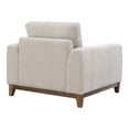 thumbnail image 5 of Furniture of America Nora Mid-Century Modern Chenille Track Arm Accent Chair with Pillows, Light Gray, 5 of 6