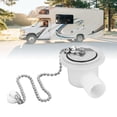 thumbnail image 1 of Drain Plug Connector Hose Adapter, Right Angle Space Saving RV Sink Drain Connector Tight Sealing  for Yacht, 1 of 7