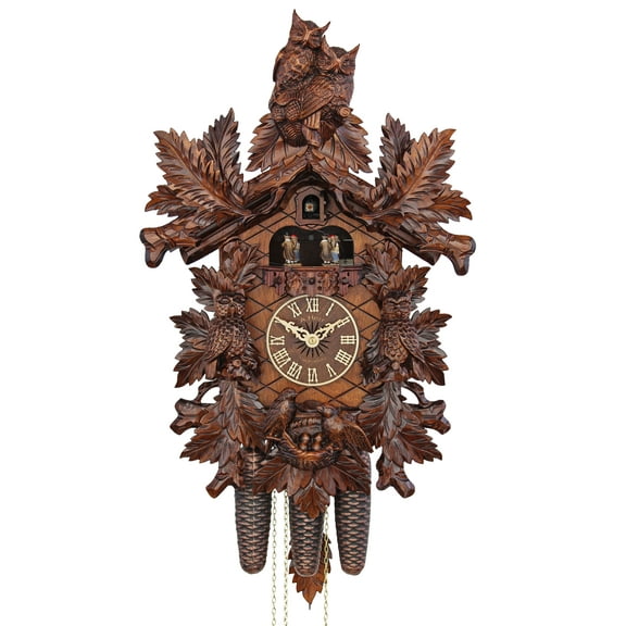 HerrZeit by Adolf Herr Cuckoo Clock -  Owl family  (handshingled)