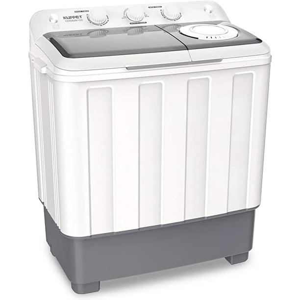 KUPPET Portable Compact Mini Washing Machine,Twin Tub 26.4 lbs Capacity