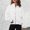 White, variant on Women's Hoodies Sweatshirts Women's Loose Coat Hooded Cardigan Zipper Hoodie Brown L