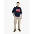 thumbnail image 5 of Chaps Men's & Big Men's Long Sleeve Flag Crewneck Sweater, Sizes S-3XL, 5 of 13