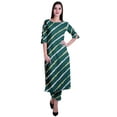 thumbnail image 1 of Moomaya 2-Piece Womens Cotton Printed Kurta Pant Set Indian Dress Ethnic Set, 1 of 6