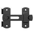 thumbnail image 2 of Pestillos de puerta de acero inoxidable con soporte de seguridad para puerta, pestillo abatible, cerradura de jaula, 2 of 5