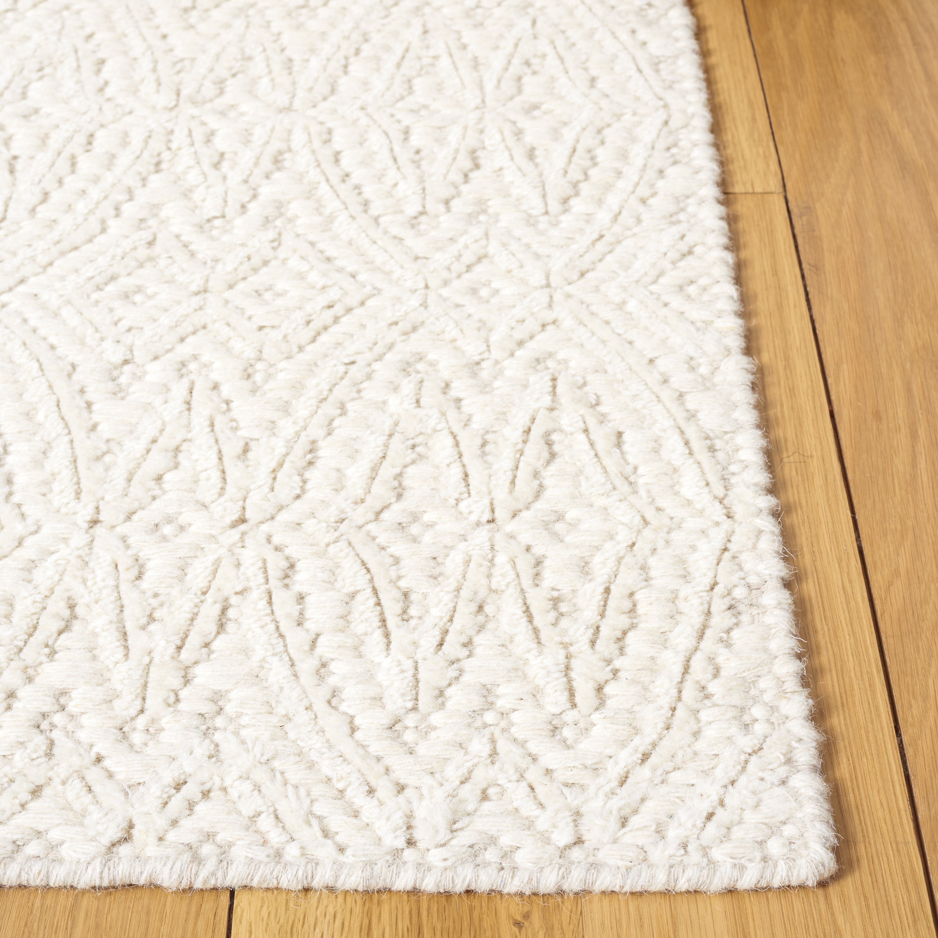 SAFAVIEH Martha Stewart Anthony Geometric Area Rug, Ivory, 3' x 5'
